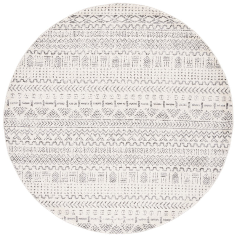 Joah Performance Southwestern Rug, Rond 6 pi 7 po