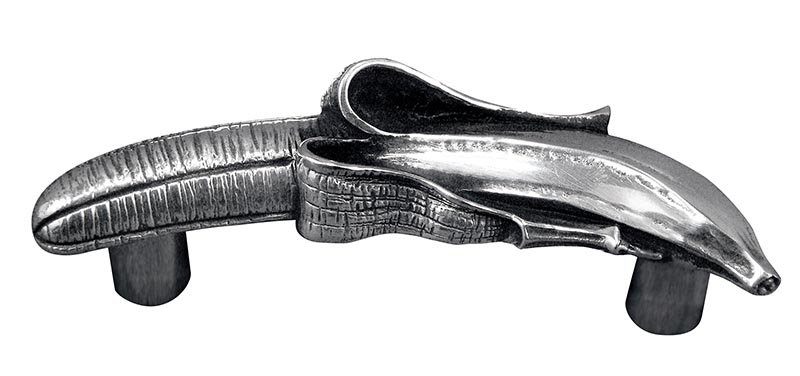Fiori Bar / Handle Pull, Antique Silver