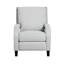 Fauteuil inclinable à dossier poussoir gris de style transitionnel en chenille gris 1 pièce-563929066