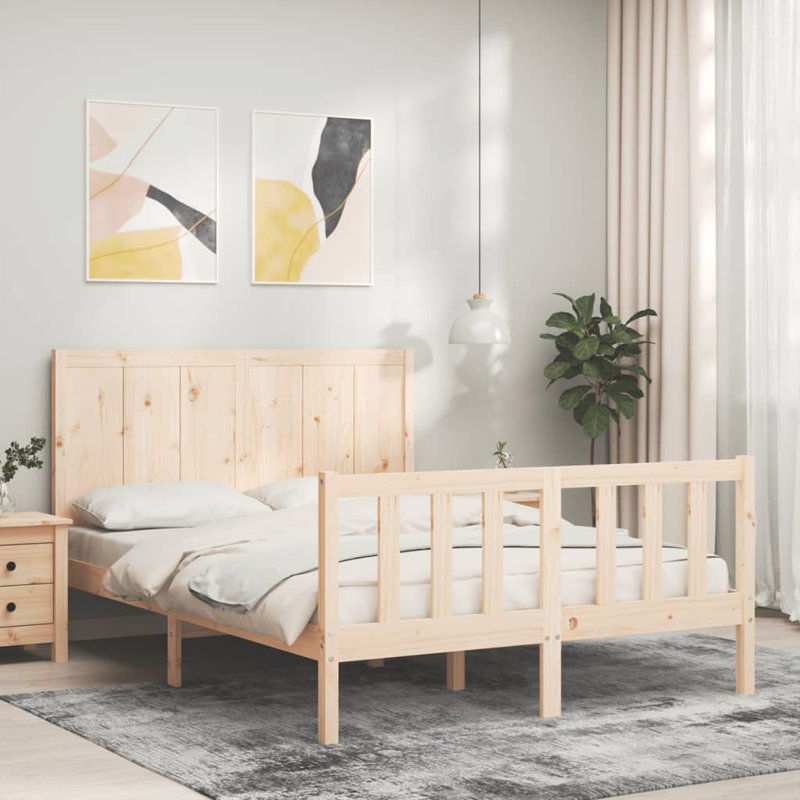 Solid Wood Bed