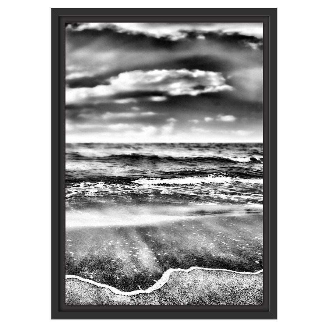 Gerahmtes Wandbild Sonnenschein Beach Strand Himmel