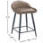 Hallam Upholstered Counter Stool with Metal Frame-1573737395