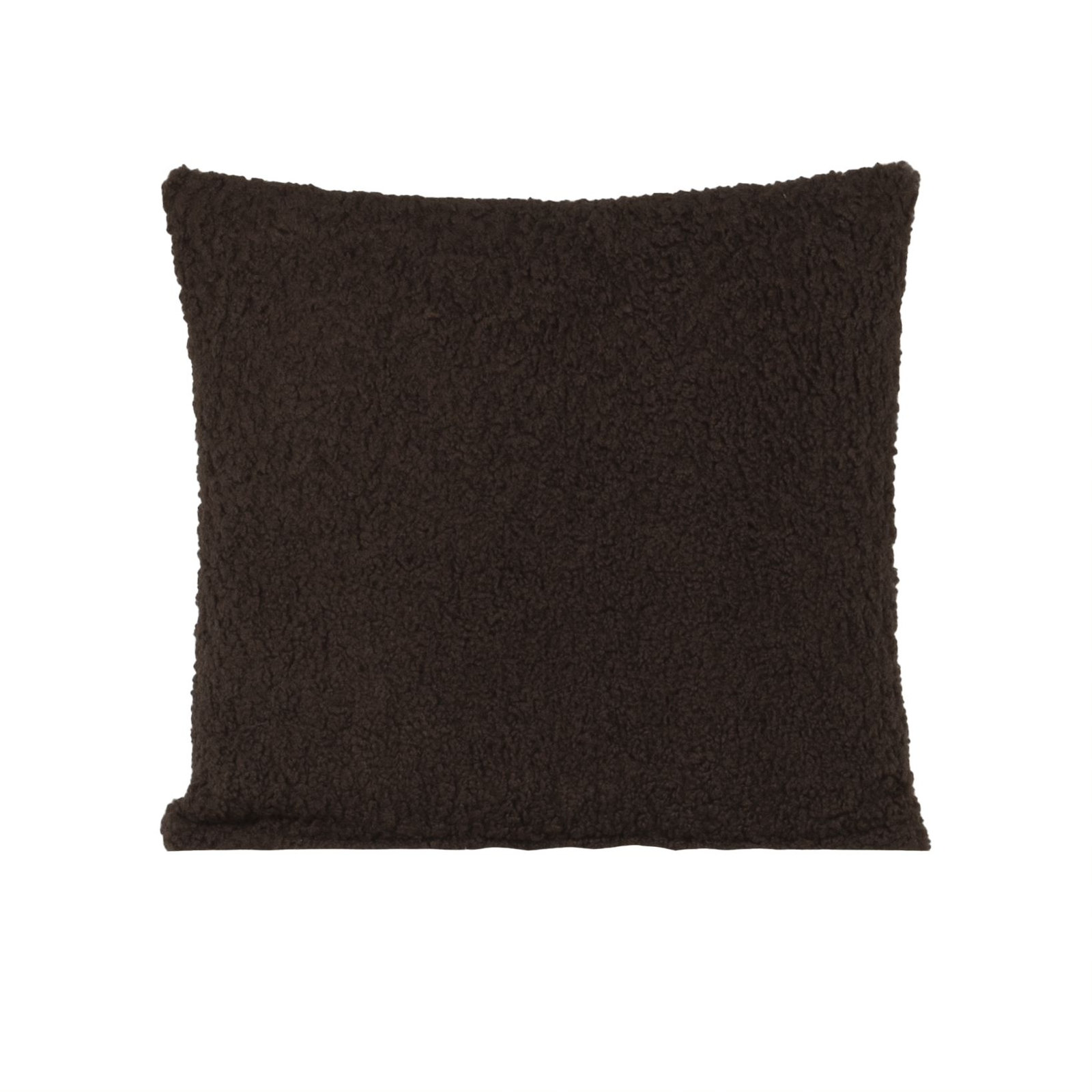 Solid Throw Pillow, Polyester, Brown, Square 20"