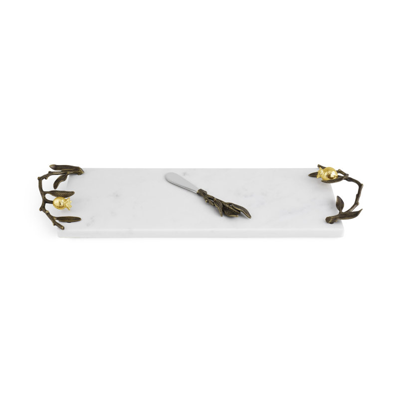 Pomegranate Cheese Board With Knife, Small