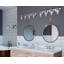 Applique murale de salle de bain à 4 lumières en nickel brossé avec abat-jour en verre transparent-1195470597