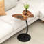 Table de bout en forme de C, table d'appoint papillon unique pour canapé, petites tables d'appoint modernes avec canapé et lit à cadre en métal coulissant, salon, chambre à coucher
