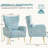 Upholstered Accent Chair With Pillow For Living Room-2069780813