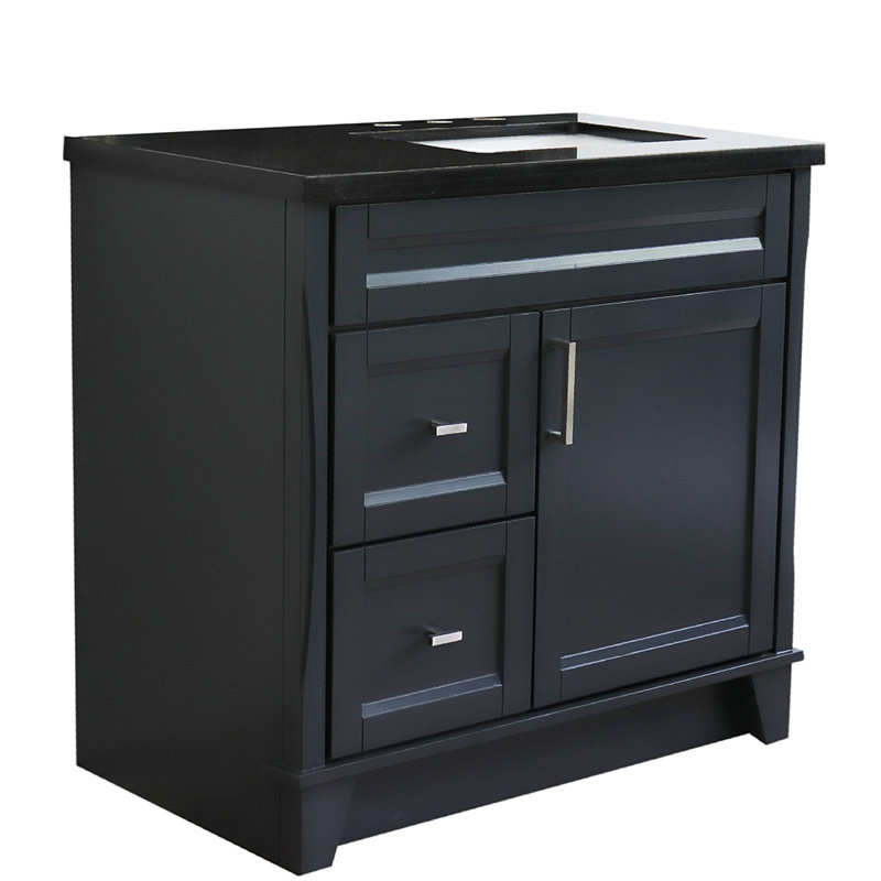 Ensemble de meuble-lavabo simple 37 po Ferrenby, Noir