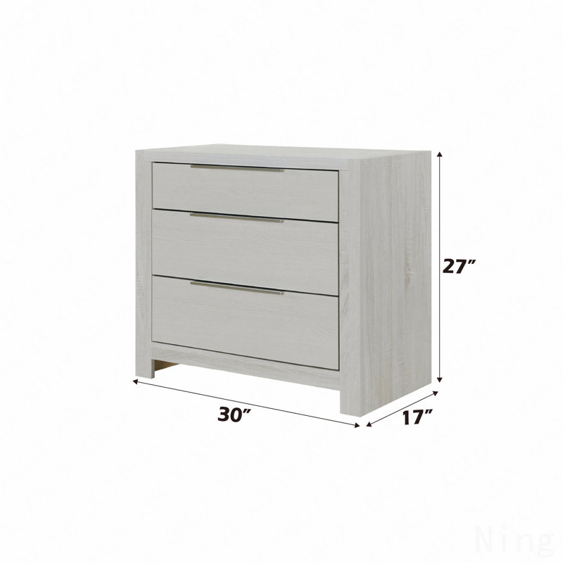 Table de chevet beige, aucun assemblage requis