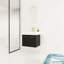 Meuble-lavabo mural 24 po avec lavabo, lavabo en résine à rebords épais, ensemble KD-126528819