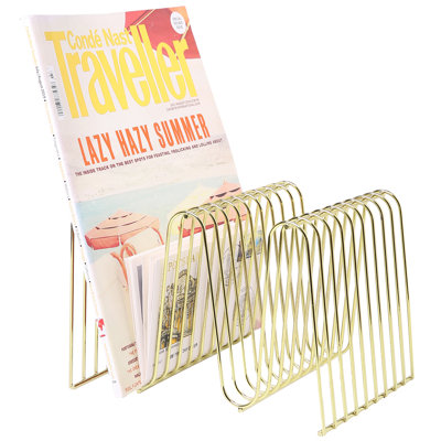 Metal Wire Desktop Magazine Holder