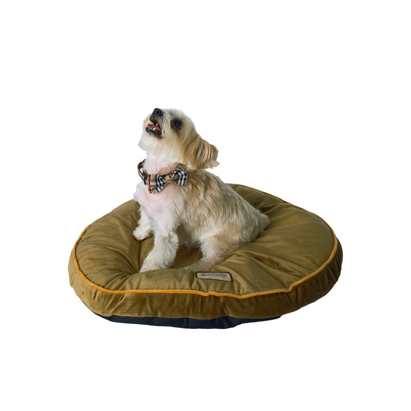 Small Sage Green Velvet Waterproof Outdoor Pet Bed
