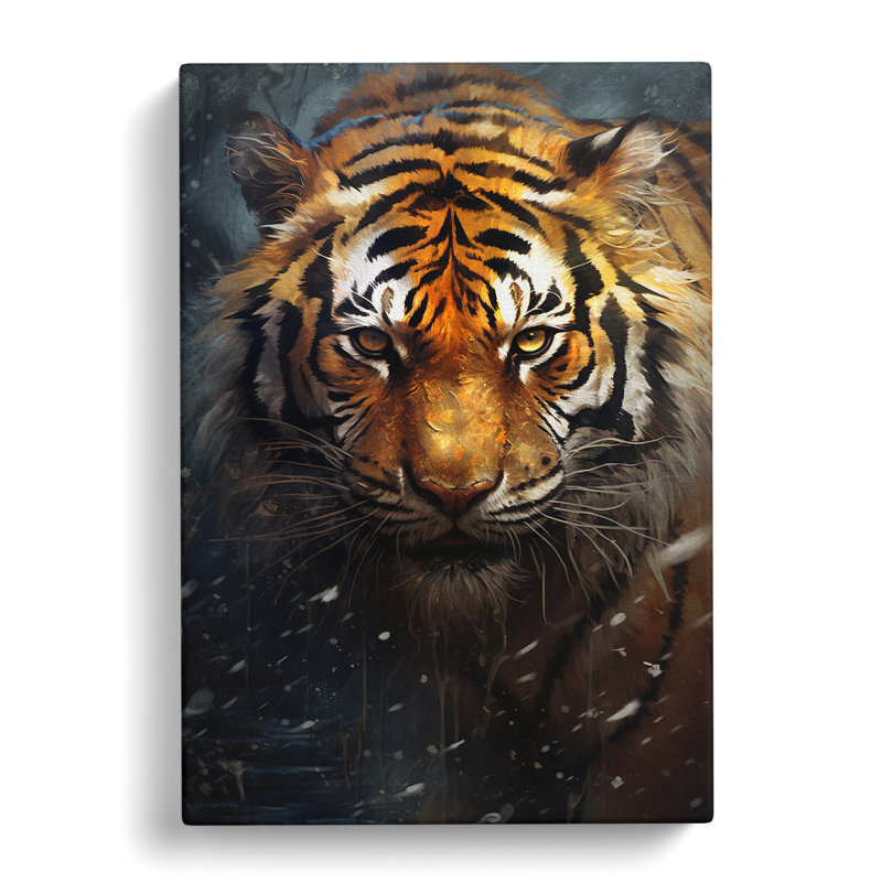 Tiger Modern - Wrapped Canvas, 76cm H x 50cm W x 3cm D