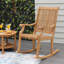 Chaise berçante en teck