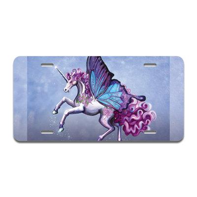 Cadre en aluminium lilas licorne