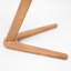 Chaise de loisirs élégante avec tissu de qualité, table basse, capacité de charge des chaises en bois massif, bois