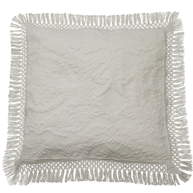 Cotton Blend No Damask Sham Set, White, Euro