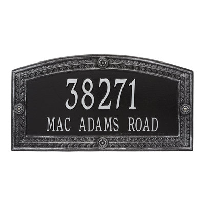 Plaque d'adresse murale sur 2 lignes Hamilton