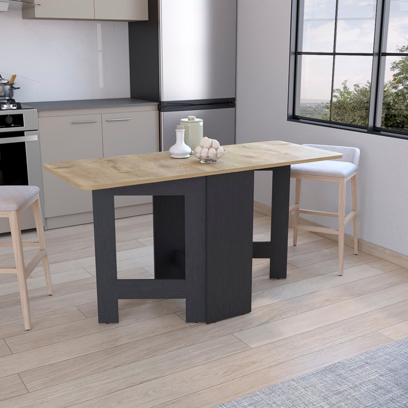 Table pliante avec design extensible en 3 formes
