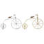Ensemble de 2 sculptures de bicyclette