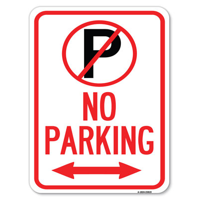 No Parking (No Parking Symbol And Arrow Pointing Left And Right)/23819