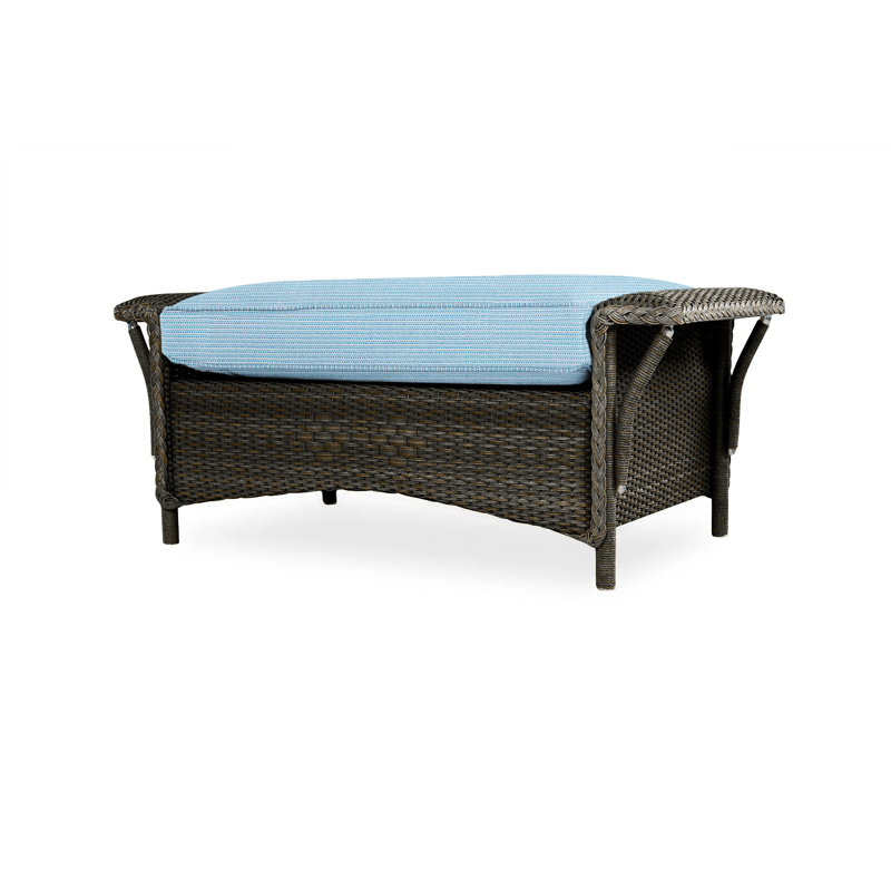 Nantucket Outdoor Ottoman, Beach Natural, Mink