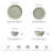 ALOFMO Handcrafted Charm 16 Piece Stoneware Dinnerware Sets with Pasta Bowl-Service For 4-588582846