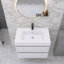 Ensemble de meuble-lavabo simple 30 po avec surface solide Lillyanah-583495548-583495544
