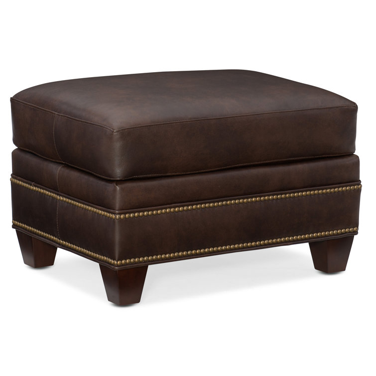 Raylen Leather Ottoman