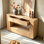 Solid Pine Open Frame Console Table