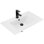 Lavabo de salle de bain rectangulaire intégré 30 "avec robinet monotrou, drain, trop-plein