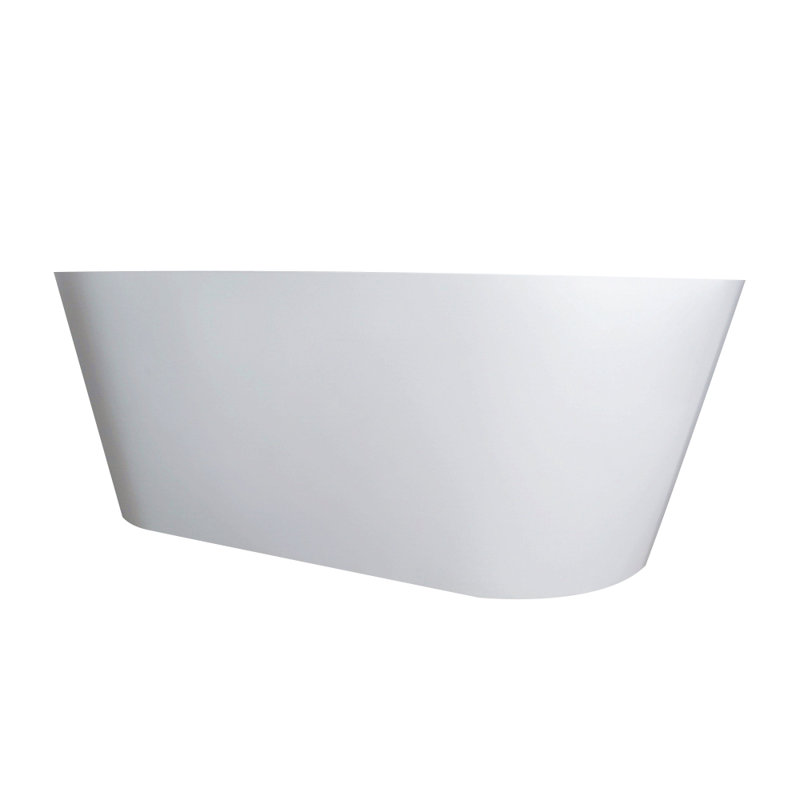 63 Inch Freestanding Solid Surface Soaking Bathtub For Bathroom