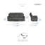  Canapé inclinable manuel en microfibre 80 po Leylashka-1145303321