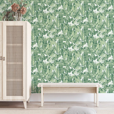 Papier peint adhésif tropical