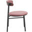 Ensemble de 2 chaises de salle à manger en polyester avec pieds en acier Larue-1991669298