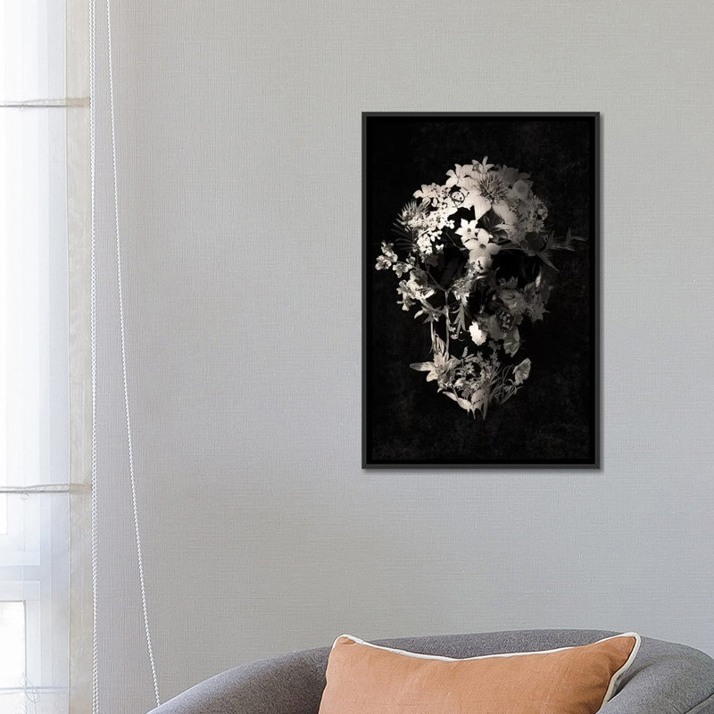 « spring crâne » par ali gulec, reproduction d’impression sur toile tendue, H 26 po x l 18 po x P 1,5 po, Pas de tapis