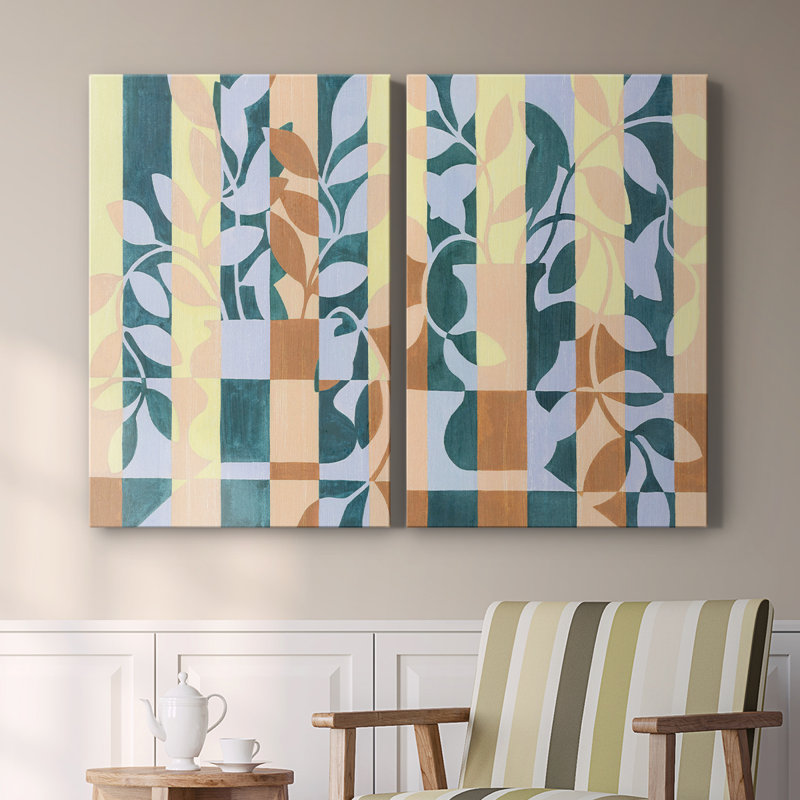 Toile tendue à carreaux I-Premium Gallery - prêt à accrocher, H 27 po x l 36 po