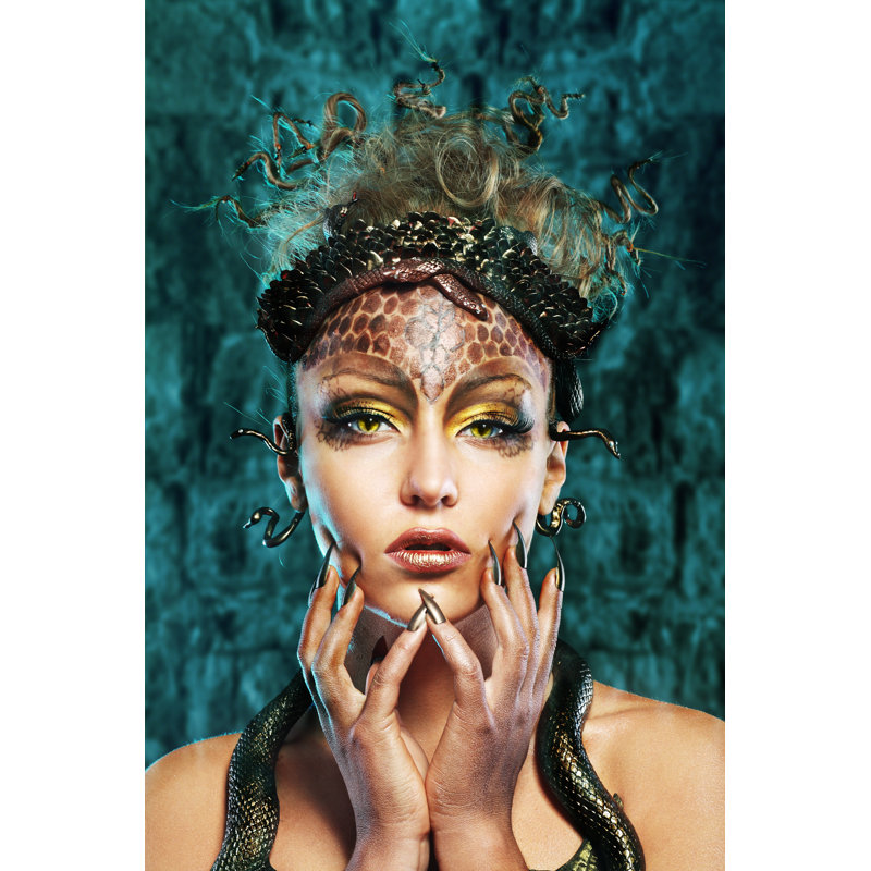 Gorgon Girl In Dungeon - Wrapped Canvas Print, 91cm H x 61cm W