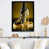 Impression noire sur toile encadrée sélectionné