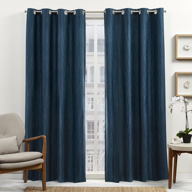 Blackout Curtain Pair, Gray, 54" W x 84" L