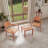 Ensemble de conversation 3 pièces en PP, 2 chaises avec table, meubles polyvalents pour l'intérieur et l'extérieur-958647918