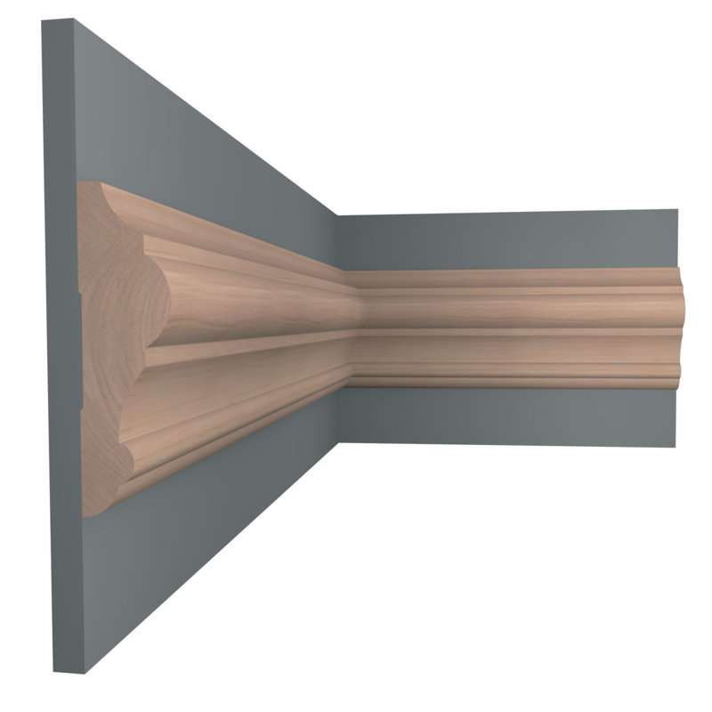 Cherry Solid Wood Chair Rail Moulding, 96" Length
