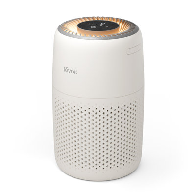 Levoit Core Mini with Night Light 253 Sq Ft 3-Stage Original Filter Air Purifier, Cream White