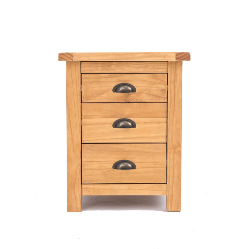 Vincent 45cm W Solid + Manufactured Wood Bedside Table