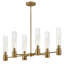 Lustre linéaire moderne Spoutnik à 6 lumières Shea-507190115
