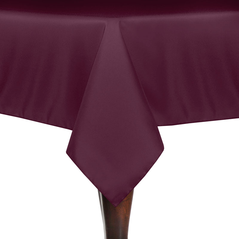 2 Pack Square Polyester Linen Tablecloth, Magenta