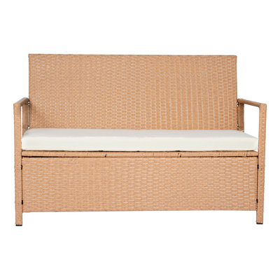 Banc de rangement d'extérieur Pe 70gal