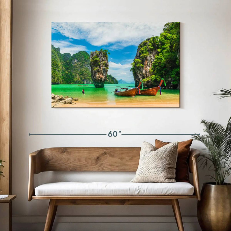 Gillard James Bond Island, H 30 po x l 45 po