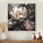 White Floater Framed