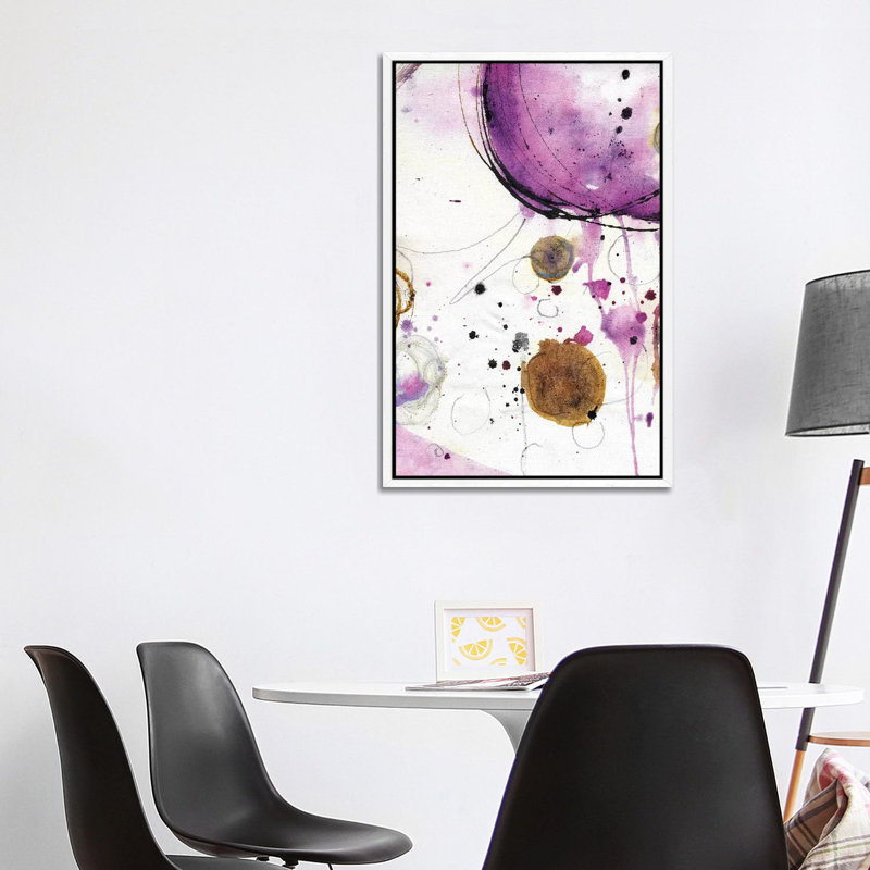 Free To Flow VIII by Deb Chaney - Print on Canvas, White Framed, 101.6 cm H x 66.04 cm W